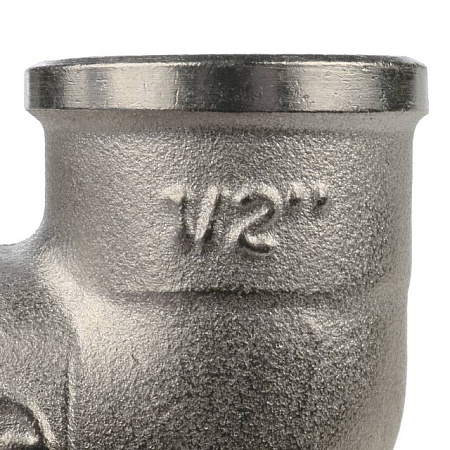 Угол резьбовой латунный STOUT никель 1/2" В