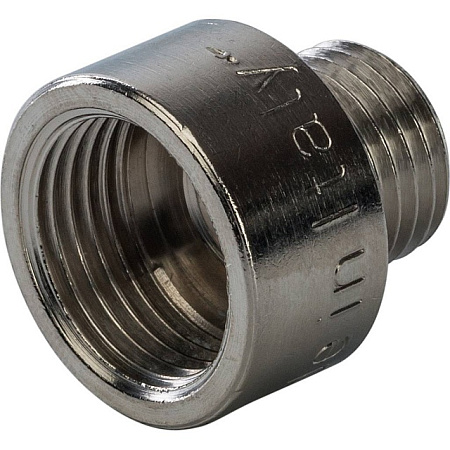 Муфта переходная резьбовая латунная STOUT никель 3/8"X1/4" ВН