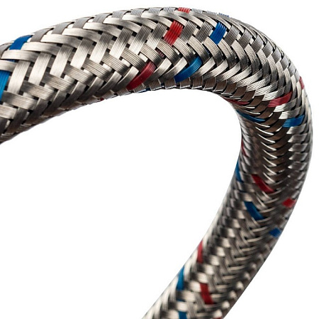 Гибкая подводка для смесителей STOUT нерж.сталь М10*18-1/2"-50 см, пара