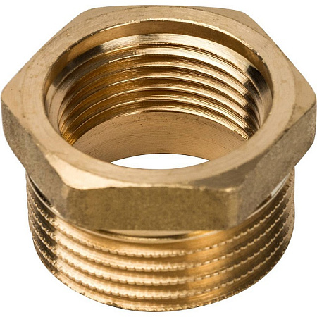 Футорка резьбовая латунная STOUT без покрытия 1"x3/4" ВН