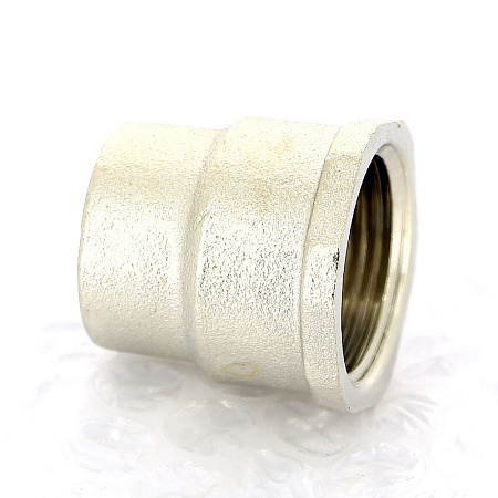 Муфта переходная резьбовая латунная UNI-FITT никель 3/4"х1/2"