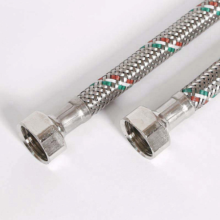 Гибкая подводка UNI-FITT ВВ 1/2", 100 см, DN 8, оплётка из нерж. стали
