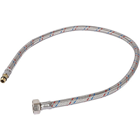 Гибкая подводка для смесителей STOUT нерж.сталь М10*18-1/2"-80 см, пара