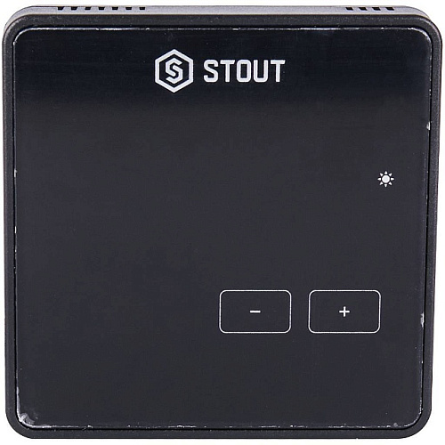 Регулятор комнатный STOUT беспроводной R-8z, черный, 230 B