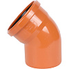 ПВХ Отвод SINIKON D 110 x 45° для нар. канализации (20120.R, 20120.I.B, 20120.R.B)