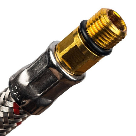 Гибкая подводка для смесителей STOUT нерж.сталь М10*18-1/2"-50 см, пара