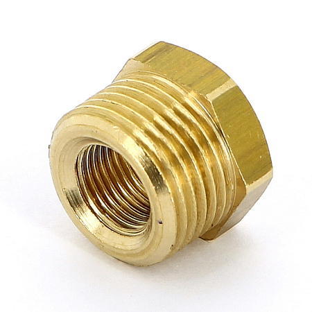 Футорка резьбовая латунная UNI-FITT без покрытия 3/8"х1/4" ВН