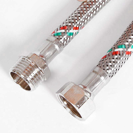Гибкая подводка UNI-FITT ВН 1/2", 80 см, DN 8, оплётка из нерж. стали