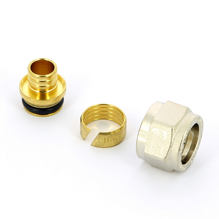 EK Фитинг-евроконус обжимной для полиэтилена UNI-FITT PE-X Ø16х2.0х1/2"