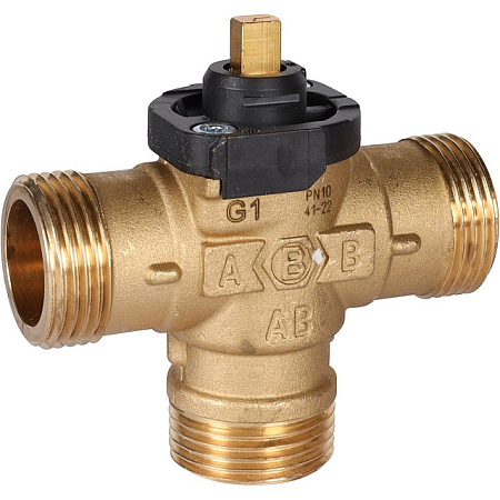 Клапан трехходовой зональный STOUT сервопривод 230V, с кабелем 1м,, НР 1"