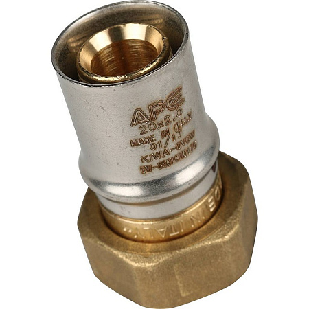 МП Муфта с накидной гайкой пресс для металлопласта STOUT Ø20х3/4"