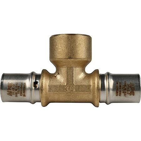МП Тройник резьбовой пресс для металлопласта STOUT Ø20х3/4"х20 В