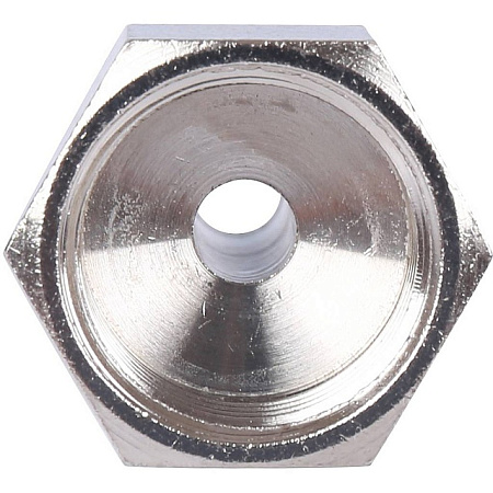 Штуцер резьбовой латунный STOUT никель 1/2"x10мм В