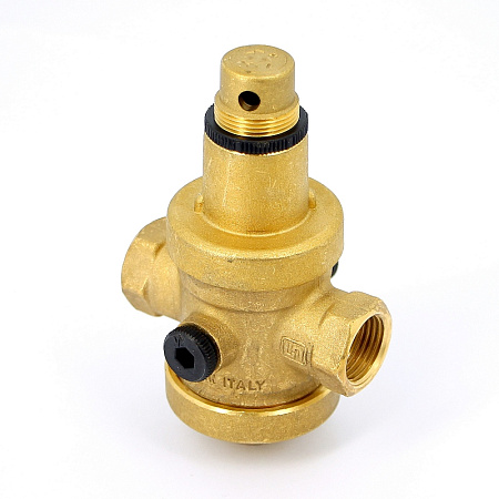 Редуктор давления UNI-FITT 1/2" В 0,5-6 бар PN25 с отверстием под аксиальный манометр 1/4"