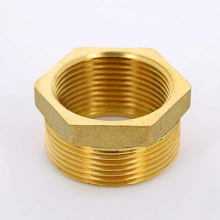 Футорка резьбовая латунная UNI-FITT без покрытия 11/2"х3/4" ВН