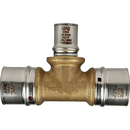 МП Тройник переходной пресс для металлопласта STOUT Ø32х20х32