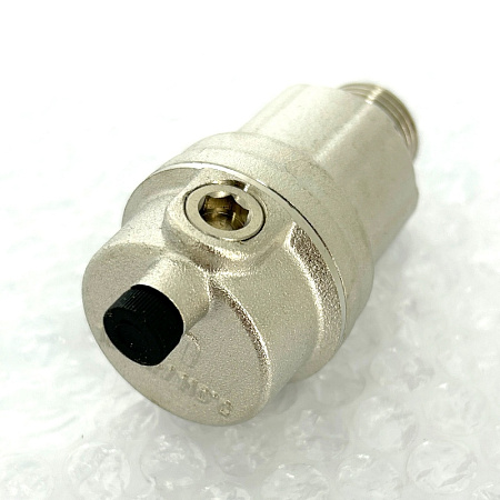 Воздухоотводчик автоматический 1/2" с прокладкой O-RING, никелированный UNI-FITT