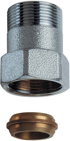 EK Переходник-муфта для медной трубы FAR Ø20х1.0-M24x19 ВН L=30 мм