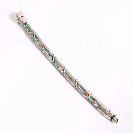 Гибкая подводка для смесителя UNI-FITT М10х1 - 1/2", 30 см, DN 8, оплётка из нерж. стали