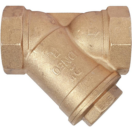 ФГО Фильтр косой грубой очистки STOUT SFW латунный 2", 500 мкр, желтый