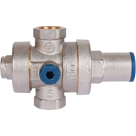 Редуктор давления STOUT 1/2" вн/вн PN25 с выходом под манометр