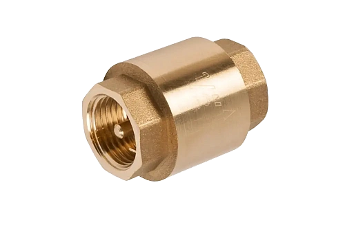 Обратный клапан пружинный, латунный UNIPUMP (с металлическим седлом) 1&amp;quot; ВВ