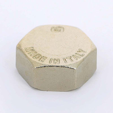 Заглушка резьбовая латунная UNI-FITT никель 3/4" В