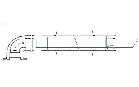 Комплект коаксиальный антилед TERMICA Ø60/100 (BOSCH-BUDERUS-PROTHERM-SIME)