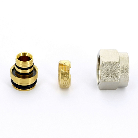 EK Фитинг-евроконус обжимной для полиэтилена UNI-FITT PE-X Ø16х2.0х1/2" (посадка Ø16.1)