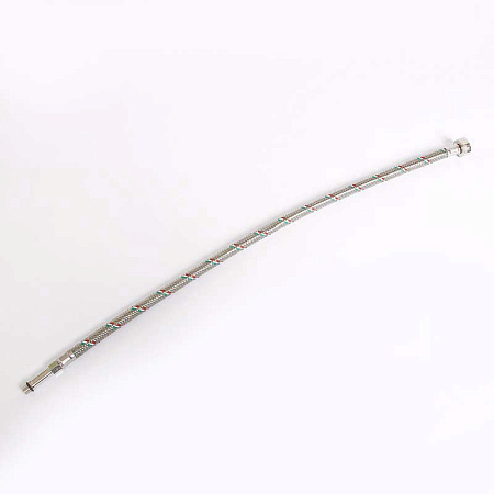 Гибкая подводка для смесителя UNI-FITT МL10х1 - 1/2", 60 см, удл. штуцер, DN 8, оплётка из нерж. ста