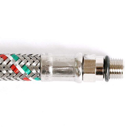 Гибкая подводка для смесителя UNI-FITT М10х1 - 1/2", 150 см, DN 8, оплётка из нерж. стали