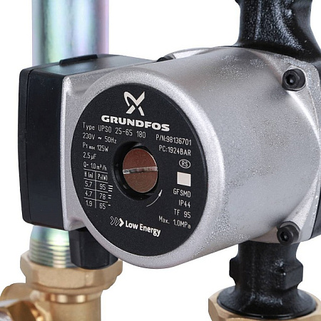 ГБМ Насосная группа STOUT с теплообменником, 28 пластин, с насосом GRUNDFOS UPSO25-65 DN25 (1")