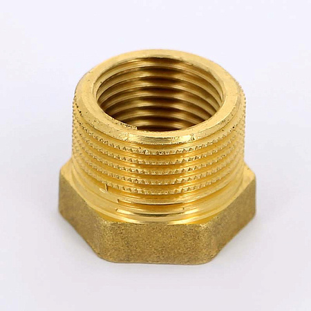 Футорка резьбовая латунная UNI-FITT без покрытия 1/2"х1/4" ВН