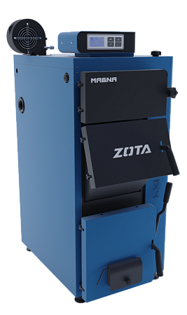 Котел твердотопливный напольный ZOTA MAGNA 26 кВт, одноконтурный, открытая камера