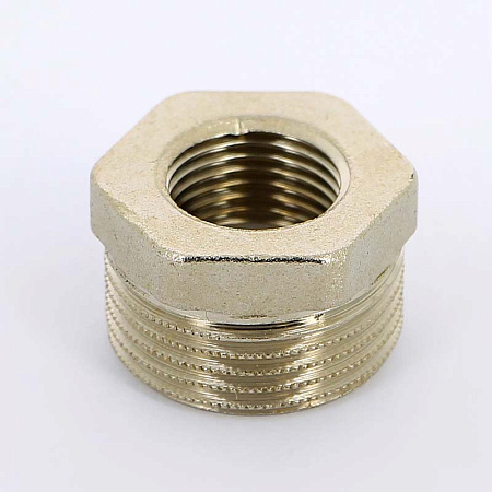 Футорка резьбовая латунная UNI-FITT никель 1/2"х1/4" ВН