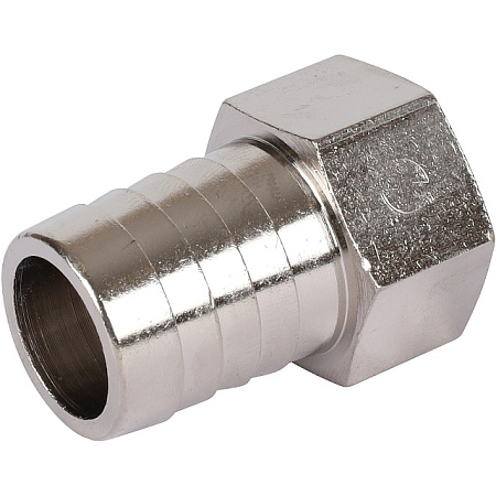 Штуцер резьбовой латунный STOUT никель 1/2"x20мм В