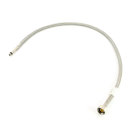 Гибкая подводка для смесителя UNI-FITT МL8х1 - 1/2", 80 см, удлиненный штуцер, DN 6, оплётка из нерж