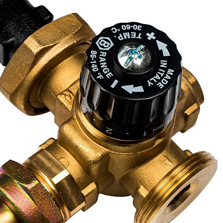 ГБМ Насосная группа STOUT с термостатическим смесителем, с насосом GRUNDFOS UPSO25-65 DN25 (1")