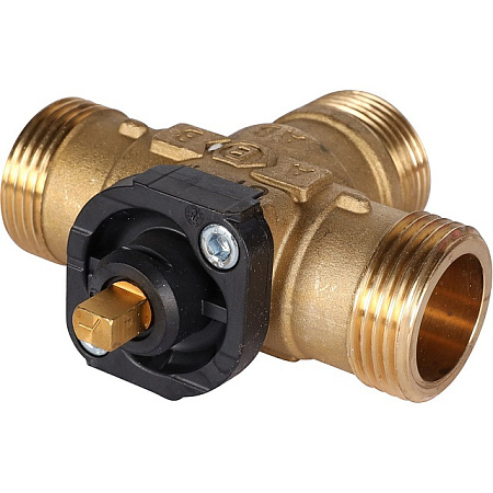 Клапан трехходовой зональный STOUT сервопривод 230V, с кабелем 1м,, НР 1"