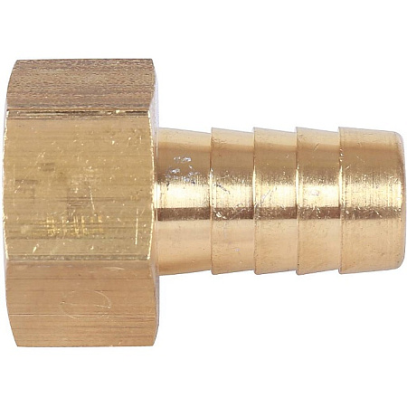 Штуцер резьбовой латунный STOUT без покрытия 1/2"x14мм В