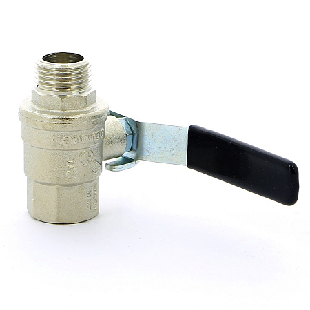 Кран шаровой BUGATTI OREGON 306 рукоятка стальная 1/2" ВН, полнопроходной