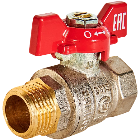 Кран шаровой ROMMER бабочка 1/2" ВН неполнопроходной