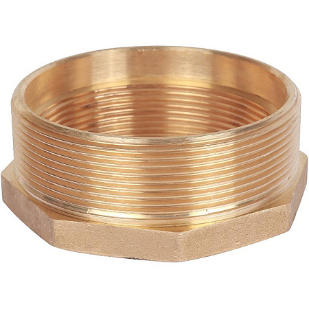 Футорка резьбовая латунная STOUT без покрытия 3"x21/2" ВН