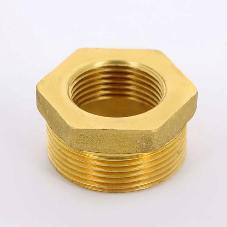 Футорка резьбовая латунная UNI-FITT без покрытия 11/2"х1" ВН
