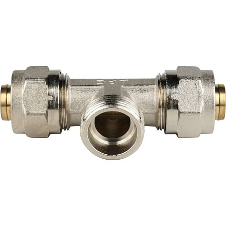 МЦ Тройник резьбовой цанга для металлопласта STOUT Ø20х3/4"х20 Н