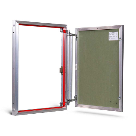 Люк под плитку АЛЮМИНИЕВЫЙ (НАЖИМНОЙ) ПРАКТИКА ETP 60x80