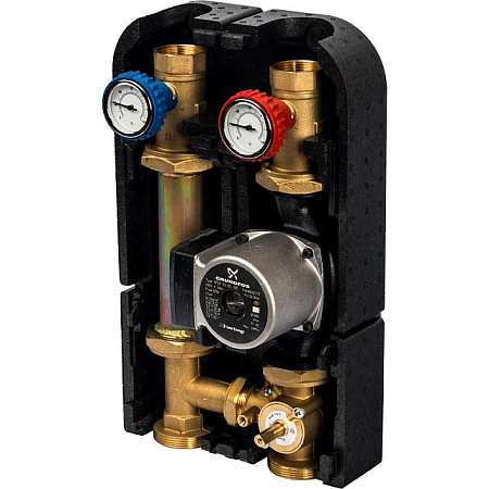 ГБМ Насосная группа STOUT с 3-х приводным смесителем, с насосом GRUNDFOS UPSO32-65 DN32 (11/4")