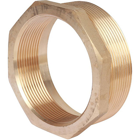 Футорка резьбовая латунная STOUT без покрытия 3"x21/2" ВН