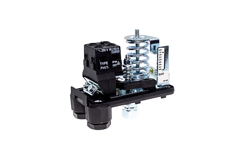 Реле давления VODOS PM/5 1/4" - F 250V 16A(10A) IP44 со шкалой и прозрачной крышкой