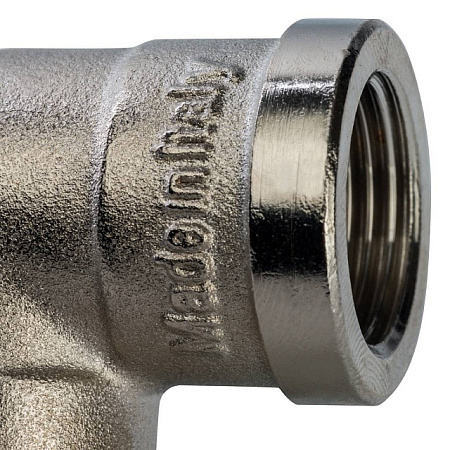 Угол резьбовой латунный STOUT никель 3/8" В